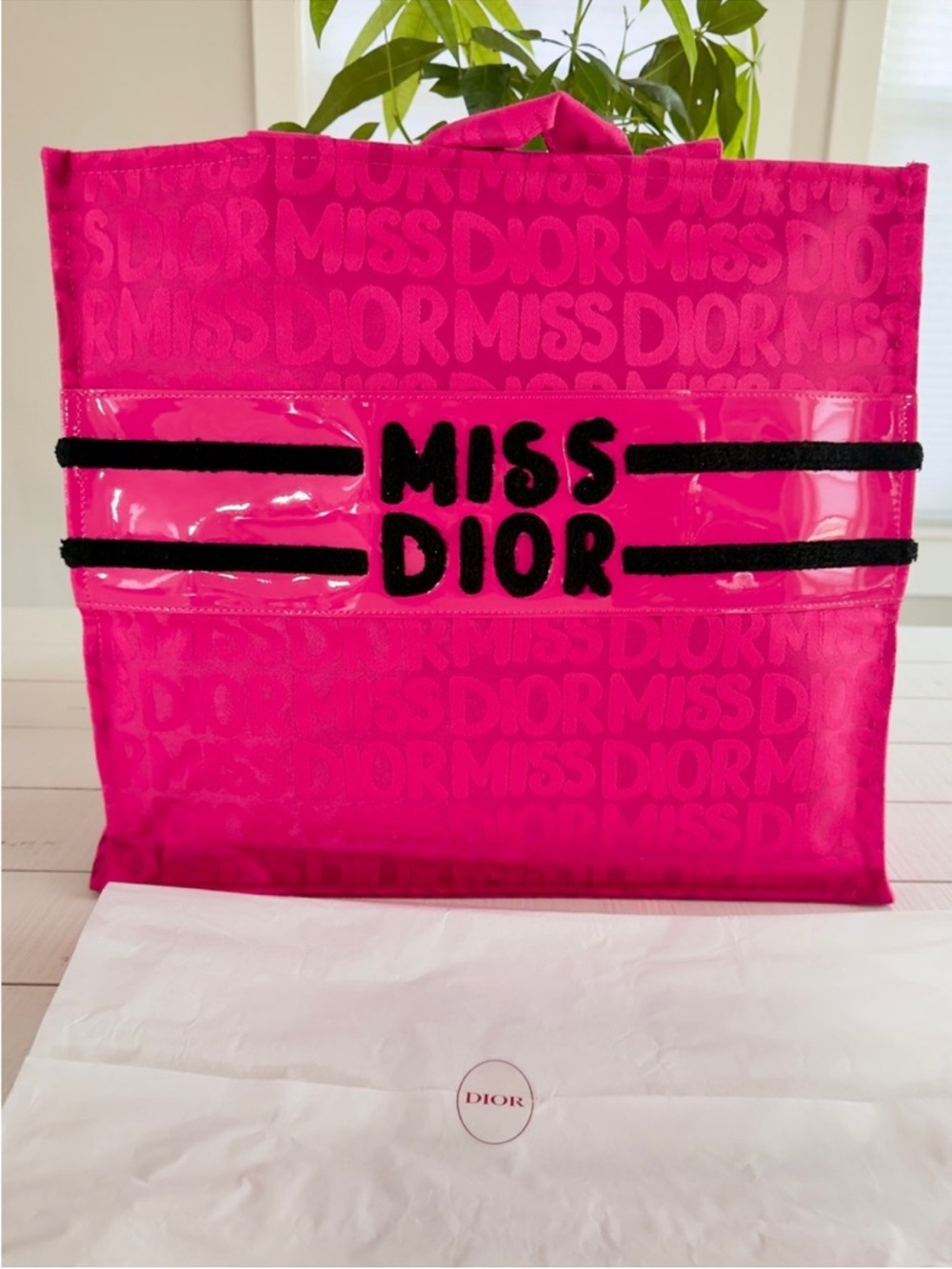Authentic DIOR Miss Dior Pink  Tote Bag W/ Original Packaging